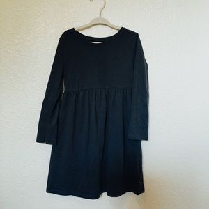 SOLD 5T Old Navy Deep Grey Long Sleeve Cotton Dress